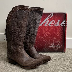 Lucchese Vera Tobacco Tall Tassel Boot